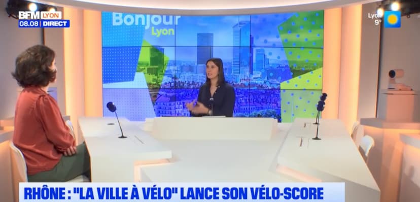 La ville à vélo lance son Vélo Score. La Ville à vélo a sorti son Véloscore.