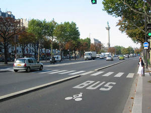 Voie partagée bus / vélo